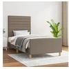 Image de Bedframe zonder matras 90x200 cm stof taupe3125110