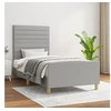 Image de Bedframe zonder matras 100x200 cm stof lichtgrijs3125114