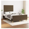 Image de Bedframe zonder matras 120x200 cm stof donkerbruin3125125
