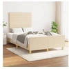 Image de Bedframe zonder matras 120x200 cm stof cràmekleurig3125127