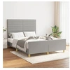 Image de Bedframe zonder matras stof lichtgrijs 140x200 cm3125138