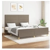 Image de Bedframe zonder matras stof taupe 160x200 cm3125150