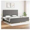 Image de Bedframe zonder matras stof donkergrijs 200x200 cm3125163