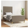 Image de Bedframe zonder matras 90x200 cm stof taupe3125191