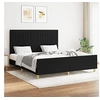 Image de Bedframe zonder matras stof zwart 160x200 cm3125229