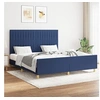 Image de Bedframe zonder matras stof blauw 160x200 cm3125233