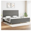 Image de Bedframe zonder matras stof donkergrijs 200x200 cm3125244