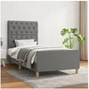 Image de Bedframe zonder matras 80x200 cm stof donkergrijs3125253
