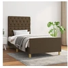Image de Bedframe zonder matras 80x200 cm stof donkerbruin3125255