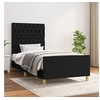 Image de Bedframe zonder matras 90x190 cm stof zwart3125262