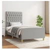 Image de Bedframe zonder matras 90x200 cm stof lichtgrijs3125268