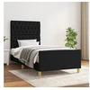 Image de Bedframe zonder matras 90x200 cm stof zwart3125270