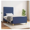 Image de Bedframe zonder matras 90x200 cm stof blauw3125274