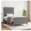 Image de Bedframe zonder matras 100x200 cm stof donkergrijs3125277