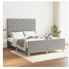 Image de Bedframe zonder matras stof lichtgrijs 140x190 cm3125292