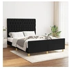 Image de Bedframe zonder matras stof zwart 140x190 cm3125294