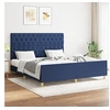 Image de Bedframe zonder matras stof blauw 160x200 cm3125314