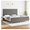 Image de Bedframe zonder matras stof donkergrijs 180x200 cm3125317