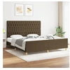 Image de Bedframe zonder matras stof donkerbruin 180x200 cm3125319