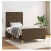 Image de Bedframe met hoofdeinde stof donkerbruin 80x200 cm3125336