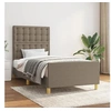 Image de Bedframe zonder matras 90x200 cm stof taupe3125353