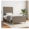 Image de Bedframe zonder matras 100x200 cm stof taupe3125361