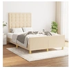 Image de Bedframe zonder matras 120x200 cm stof cràmekleurig3125370
