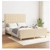 Image de Bedframe zonder matras stof cràmekleurig 140x190 cm3125378