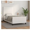 Image de Bedframe met hoofdbord kunstleer wit 100x200 cm3125434