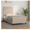Image de Bedframe met hoofdbord kunstleer cappuccinokleurig 100x200 cm3125438