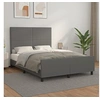 Image de Bedframe met hoofdbord kunstleer grijs 140x190 cm3125449