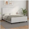 Image de Bedframe met hoofdbord kunstleer wit 140x200 cm3125452