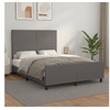 Image de Bedframe met hoofdbord kunstleer grijs 140x200 cm3125455