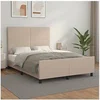 Image de Bedframe met hoofdbord kunstleer cappuccinokleurig 140x200 cm3125456
