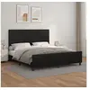 Image de Bedframe met hoofdbord kunstleer zwart 160x200 cm3125457