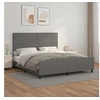 Image de Bedframe met hoofdbord kunstleer grijs 180x200 cm3125467