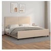 Image de Bedframe met hoofdbord kunstleer cappuccinokleurig 200x200 cm3125474