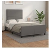 Image de Bedframe met hoofdbord kunstleer grijs 120x200 cm3125504
