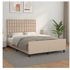 Image de Bedframe met hoofdbord kunstleer cappuccinokleurig 140x200 cm3125578