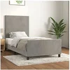 Image de Bedframe zonder matras 80x200 cm fluweel lichtgrijs3125599