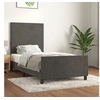 Image de Bedframe zonder matras 100x200 cm fluweel donkergrijs3125618