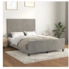 Image de Bedframe zonder matras 140x190 cm fluweel lichtgrijs3125629