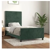 Image de Bedframe zonder matras 90x200 cm fluweel donkergroen3125675