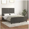 Image de Bedframe zonder matras 140x200 cm fluweel donkergrijs3125697