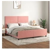 Image de Bedframe met hoofdeinde fluweel roze 180x200 cm3125713