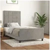 Image de Bedframe zonder matras 80x200 cm fluweel lichtgrijs3125721