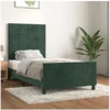 Image de Bedframe zonder matras 80x200 cm fluweel donkergroen3125724