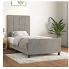 Image de Bedframe zonder matras 90x200 cm fluweel lichtgrijs3125733