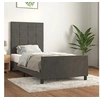 Image de Bedframe zonder matras 90x200 cm fluweel donkergrijs3125734