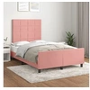 Image de Bedframe met hoofdeinde fluweel roze 120x200 cm3125750